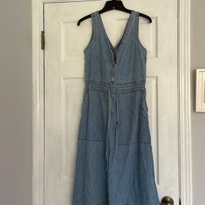 Gap Womens tie waist maxi dress